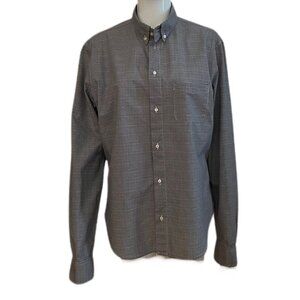 PRE-OWNED - Barneys CO-OP Plaid Long Sleeve Shirt
